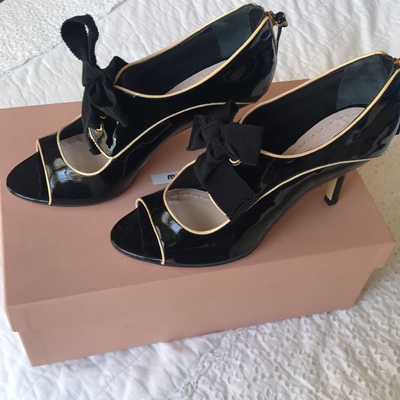 Miu Miu Shoes - MIU MIU Calzature Donna Patent Leather Heels with Box, Dustbags, & Heel Caps